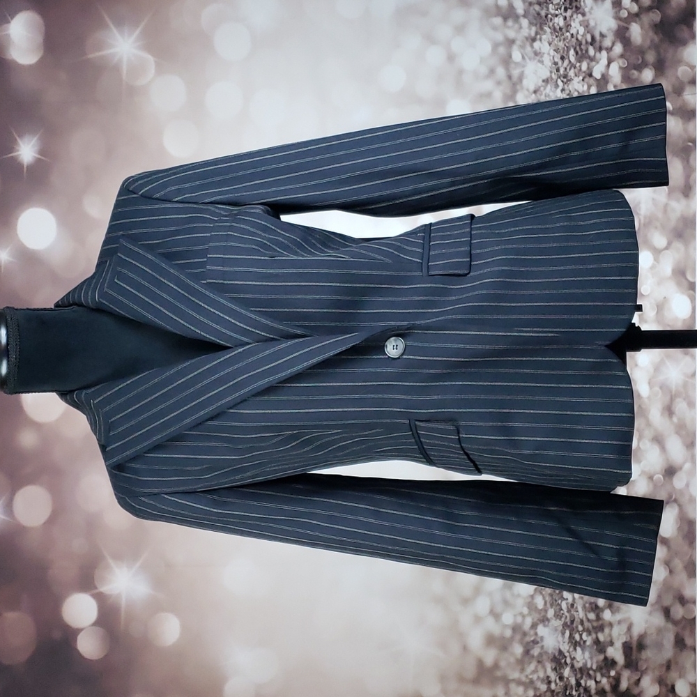 Pinstripe Suit Jacket